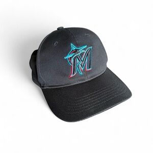OC Sports Team MLB Black Miami Marlins Adjustable Youth Hat - Like New
